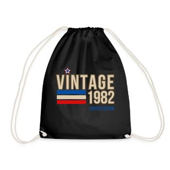 Vintage 1982 limited edition - Sac de sport léger - noir - Devant