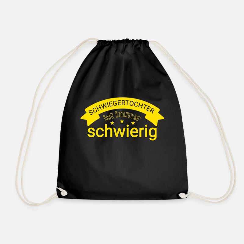 Schwiegertochter Spruch - Turnbeutel - Schwarz