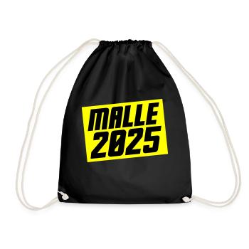 Malle 2025 - Turnbeutel - Schwarz - Vorne