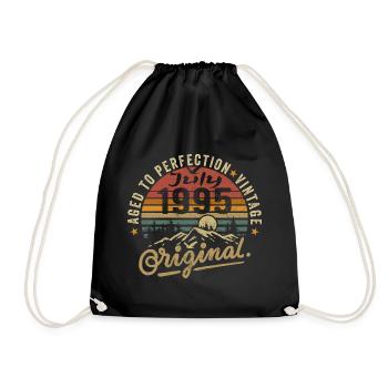 Juillet 1995 Juillet 1995 Anniversaire Juillet 1995 - Sac de sport léger - noir - Devant