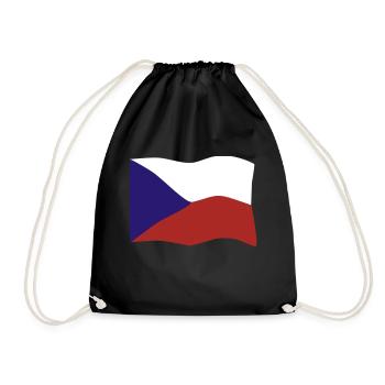 Drapeau de République Tchèque - Sac de sport léger - noir - Devant