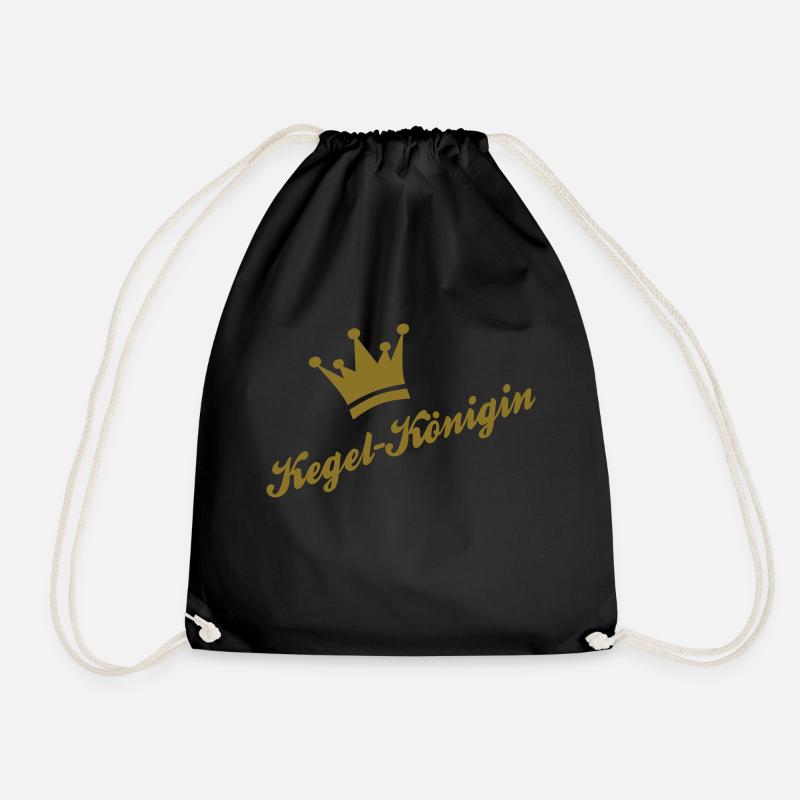 kegeln - Turnbeutel - Schwarz