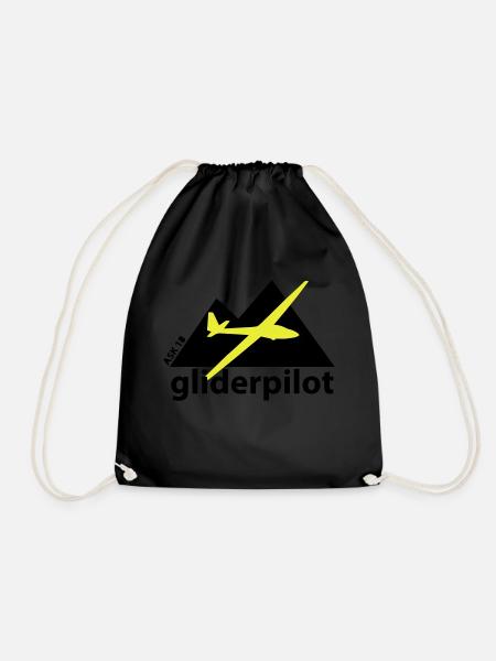soaring-tv: gliderpilot - Turnbeutel - Schwarz