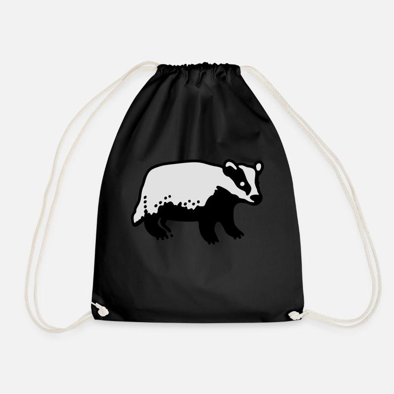 le blaireau - Sac de sport léger - noir