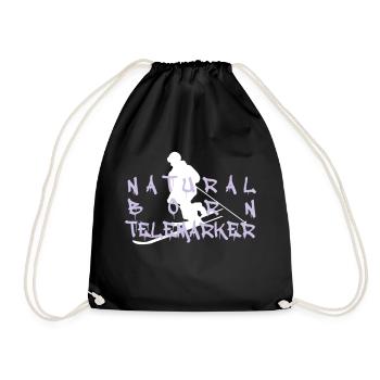 telemarker1 naturel né - Sac de sport léger - noir - Devant