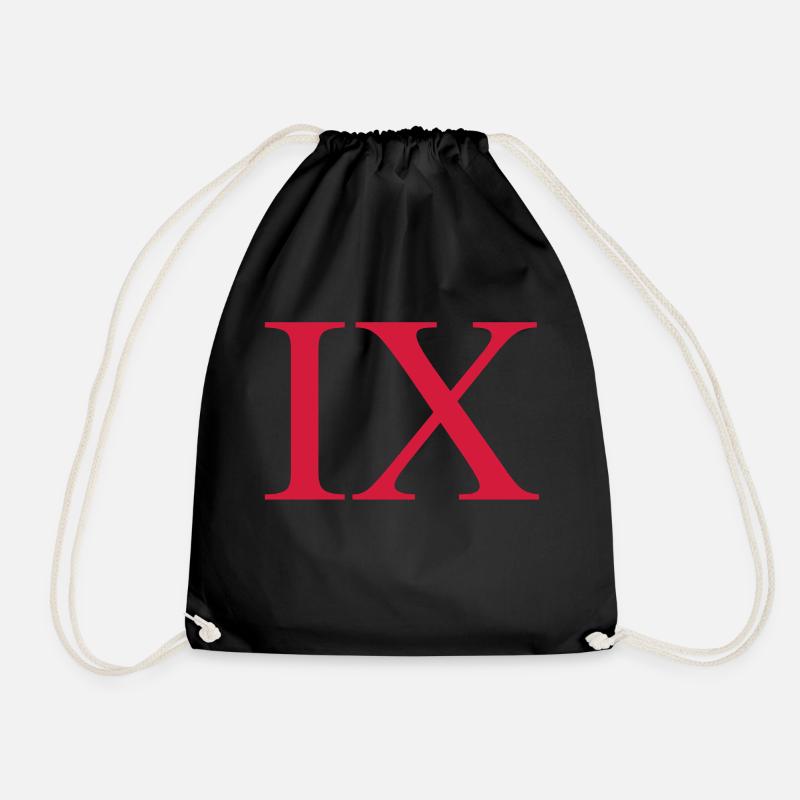 9 - Drawstring Bag - black