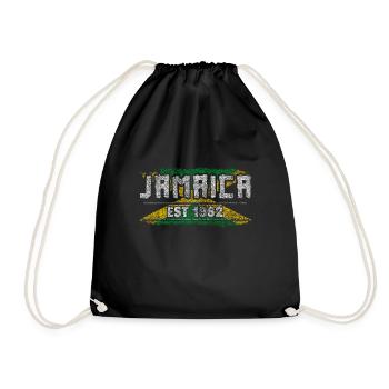 Drapeau de la Jamaïque cadeau Rasta Reggae - Sac de sport léger - noir - Devant