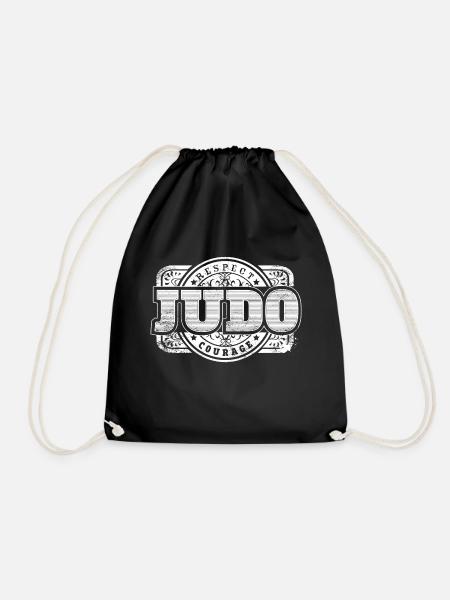 Judo Label - Turnbeutel - Schwarz