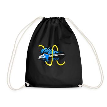 Sneaker Blue Hypebeast graphique de conception de chaussures - Sac de sport léger - noir - Devant