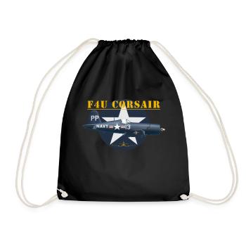 F4U-5P shirt design - Sac de sport léger - noir - Devant
