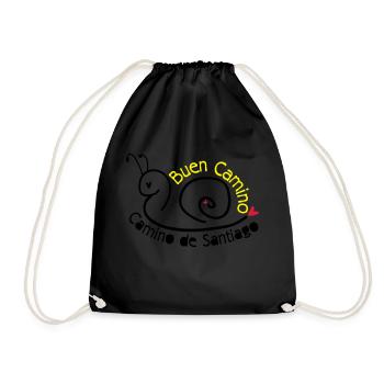 Camino de Santiago escargot - Sac de sport léger - noir - Devant