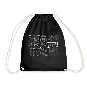 CHAINSTORY X Brompton Parts - Drawstring Bag - black - Front