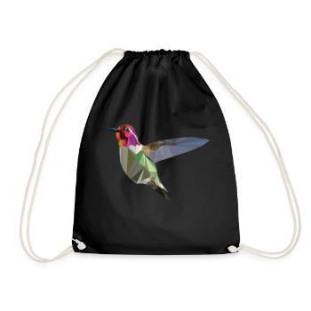 Kolibri - Turnbeutel - Schwarz - Vorne