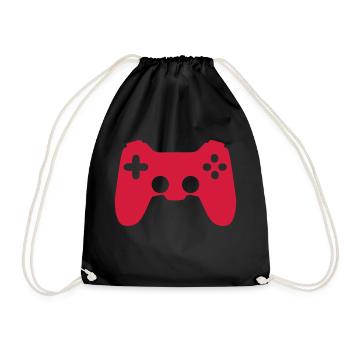 Joystick game icon 17062 - Drawstring Bag - black - Front