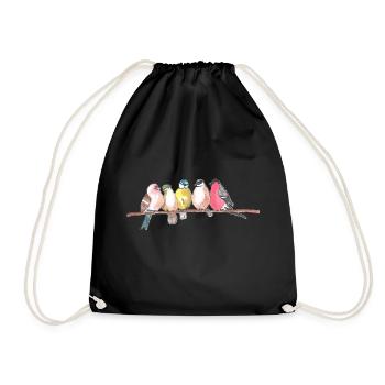 Oiseaux - Sac de sport léger - noir - Devant