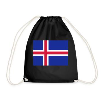 Maillot islandais - Sac de sport léger - noir - Devant