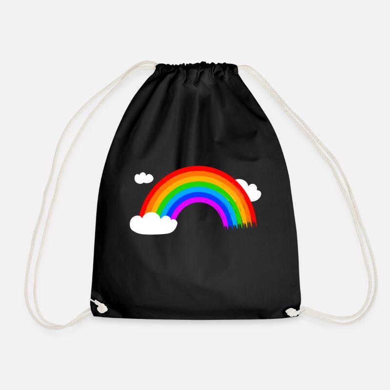 Arc-en-ciel - Sac de sport léger - noir