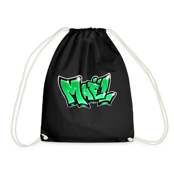 Graffiti Name Maël - Sac de sport léger - noir - Devant
