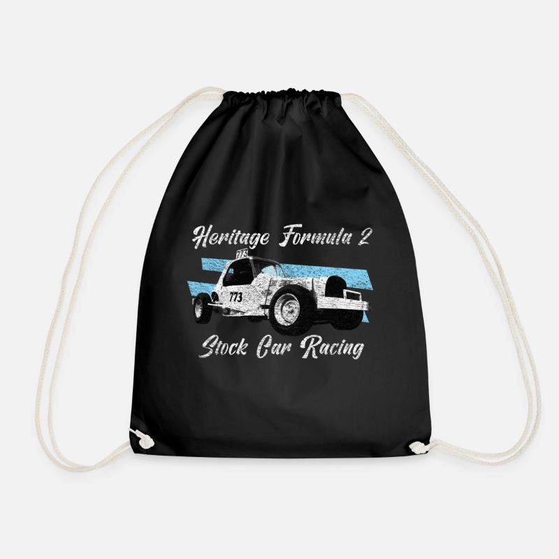 Heritage Formula 2 Stock Car Racing - Drawstring Bag - black