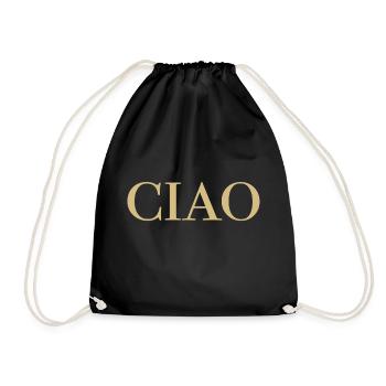 CIAO gold - Drawstring Bag - black - Front
