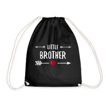 Little Brother Siblings - Drawstring Bag - black - Front