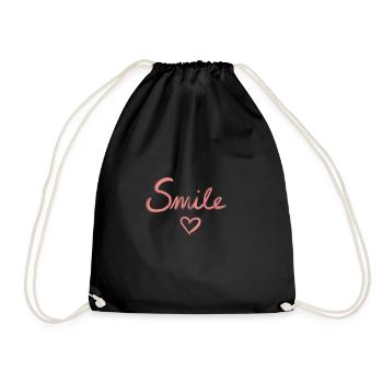Inscription Smile - Sac de sport léger - noir - Devant