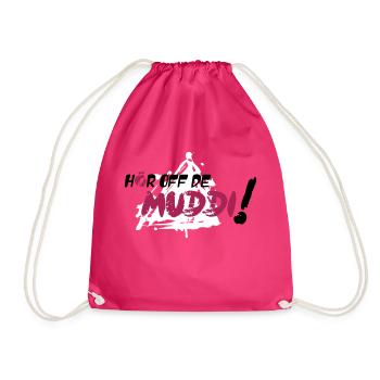 Hör auf de Muddi - Turnbeutel - Fuchsia - Vorne