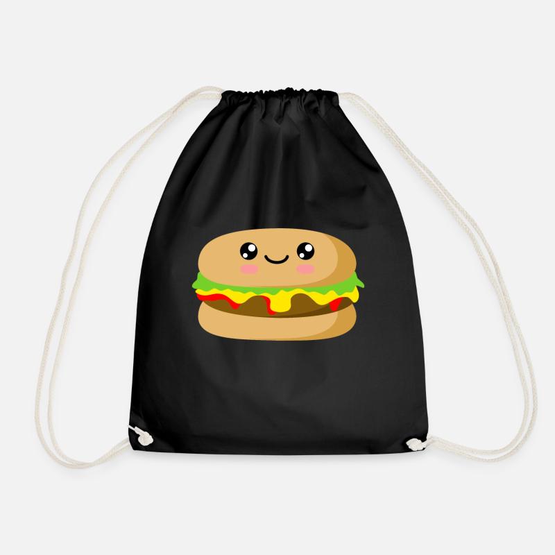 Burger - Turnbeutel - Schwarz