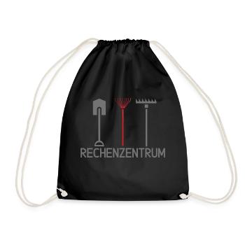Rechenzentrum Data Center Big Data - Turnbeutel - Schwarz - Vorne