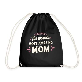 Best Mom - Drawstring Bag - black - Front