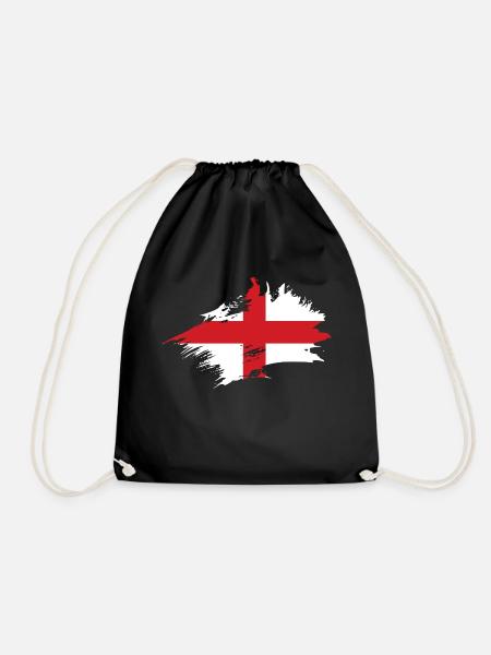 Drapeau Angleterre Drapeau anglais Anglais Anglais - Sac de sport léger - noir