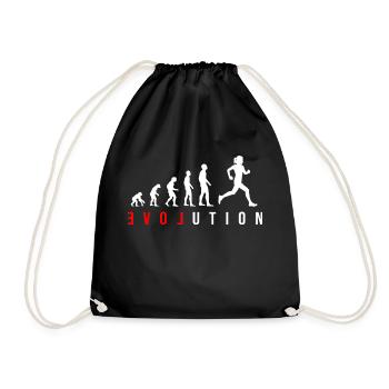 Läuferin Laufen LOVE Fitness Evolution Joggerin - Turnbeutel - Schwarz - Vorne
