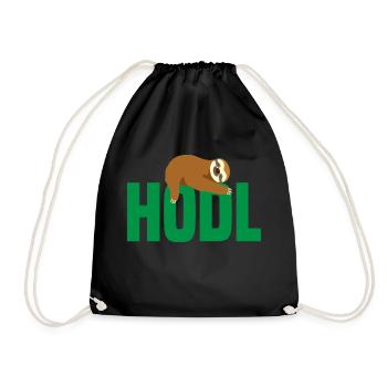 Fautier mit Bitcoin, Hodl - Turnbeutel - Schwarz - Vorne