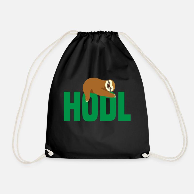 Fautier mit Bitcoin, Hodl - Turnbeutel - Schwarz