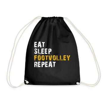 manger dormir Footvolley répéter - Sac de sport léger - noir - Devant