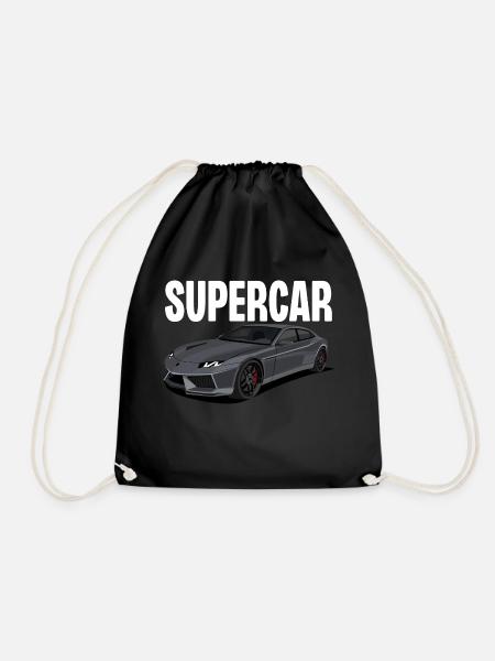 Supercar - Drawstring Bag - black