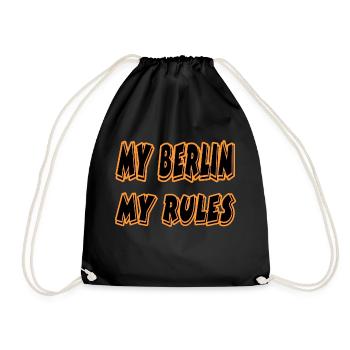 Berlin - Turnbeutel - Schwarz - Vorne