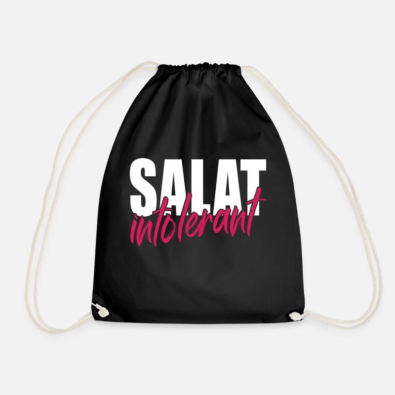 Salat Intolerant - Turnbeutel - Schwarz
