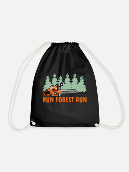 Tronçonneuse Run Forest Run Funny Lumberjack stihl s - Sac de sport léger - noir