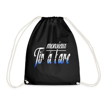 Monsieur Tir à l arc sport humour citation - Sac de sport léger - noir - Devant
