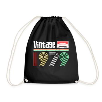 vintage année 1979 - Sac de sport léger - noir - Devant