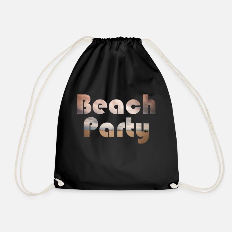 Beach Party - Turnbeutel - Schwarz