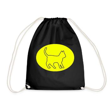Chat - Sac de sport léger - noir - Devant