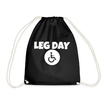 Leg Day Fauteuil roulant handicapé 14 - Sac de sport léger - noir - Devant