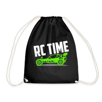 RC Time Model Car Remote Control - Drawstring Bag - black - Front