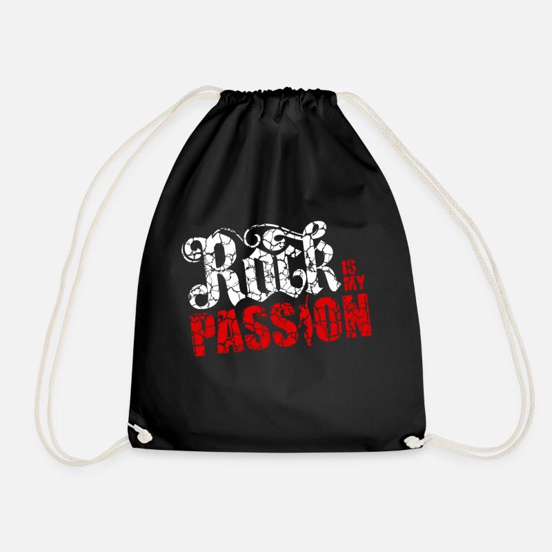 Rock is my Passion,Rock Kleidung,Rock Musik - Turnbeutel - Schwarz