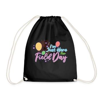 Je suis juste ici pour le jour 29 sur le terrain - Sac de sport léger - noir - Devant