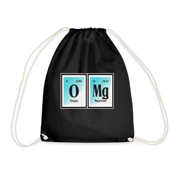 | OMG Tableau périodique des éléments - Sac de sport léger - noir - Devant