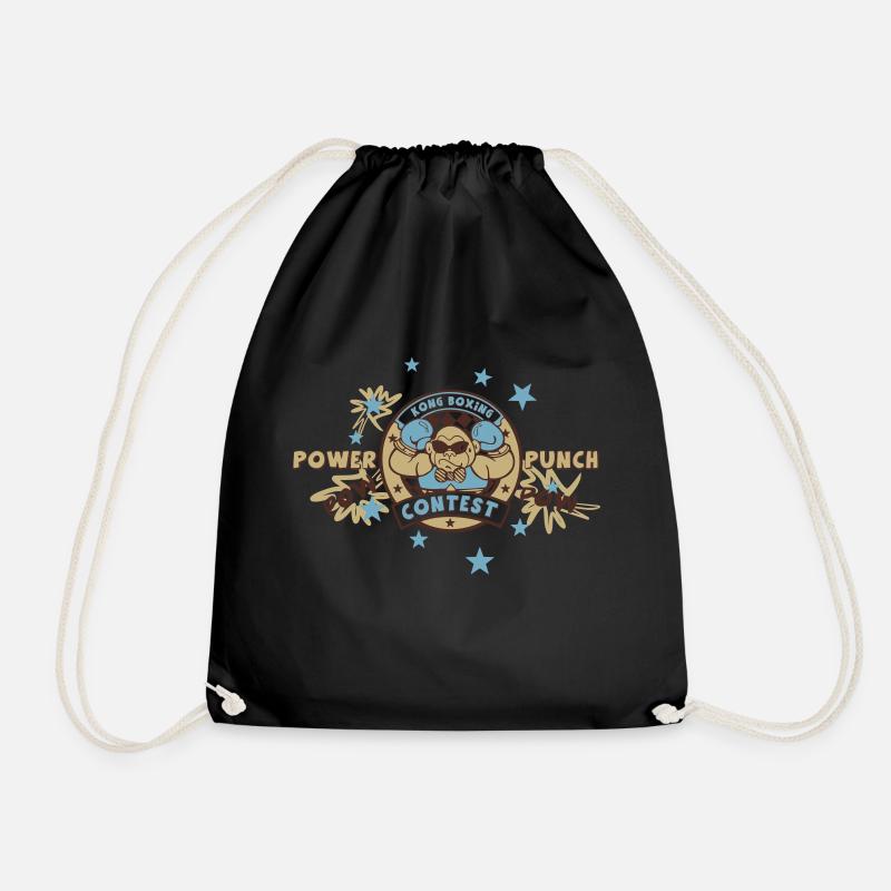 Power Punch - Drawstring Bag - black