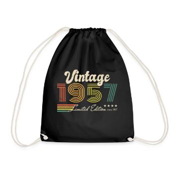 Anniversaire Vintage 1957 Édition Limitée - 1957 - Sac de sport léger - noir - Devant